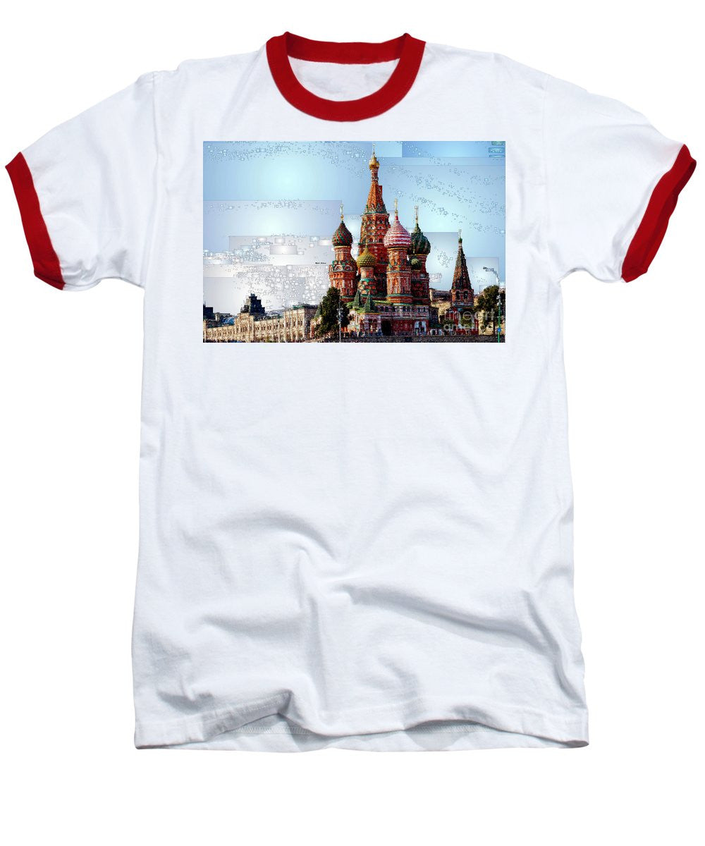 T-shirt de baseball - Cathédrale Saint-Basile de Moscou