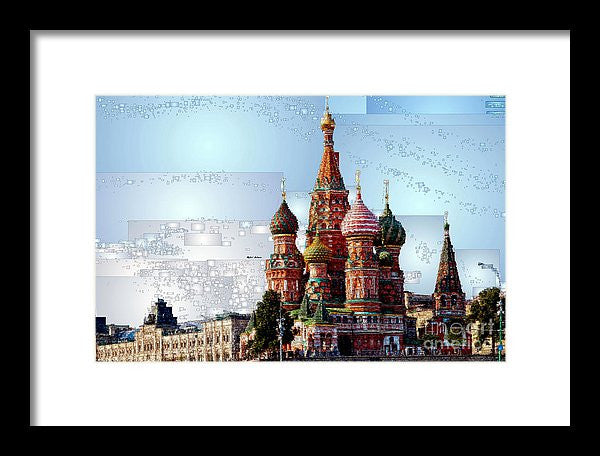 Framed Print - St. Basil's Cathedral In Moscow