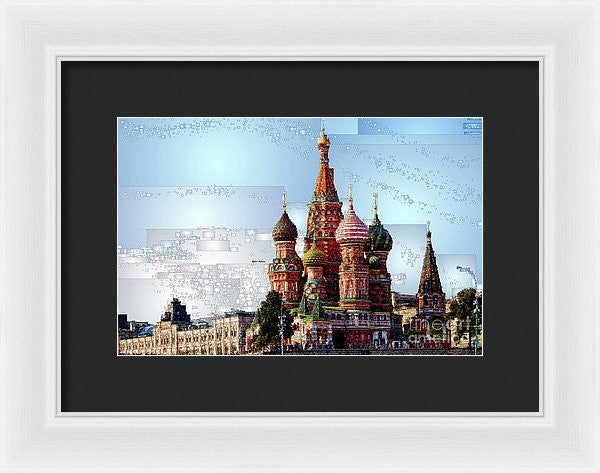 Framed Print - St. Basil's Cathedral In Moscow