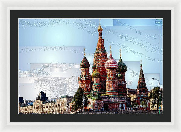 Framed Print - St. Basil's Cathedral In Moscow