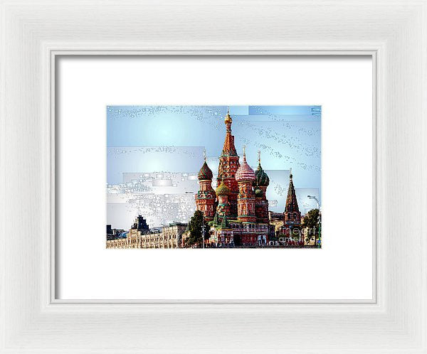 Framed Print - St. Basil's Cathedral In Moscow