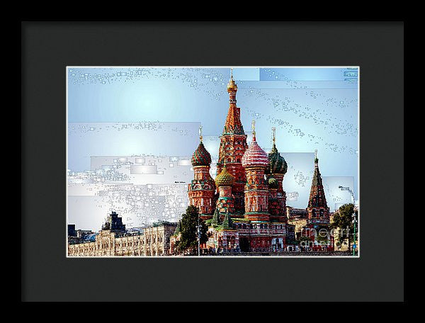 Framed Print - St. Basil's Cathedral In Moscow