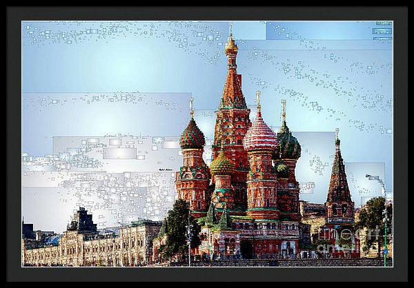 Framed Print - St. Basil's Cathedral In Moscow