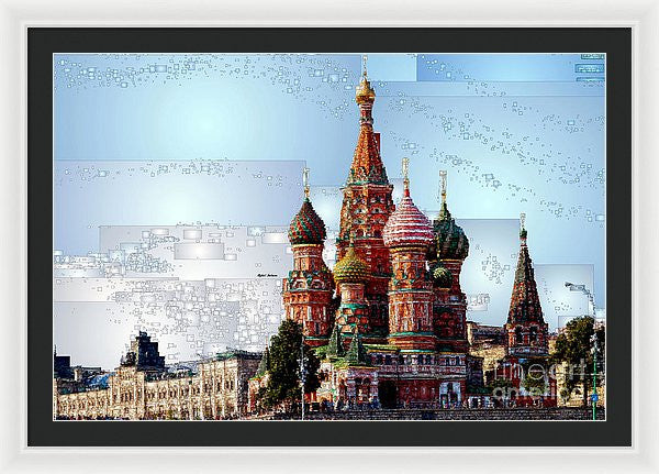 Framed Print - St. Basil's Cathedral In Moscow