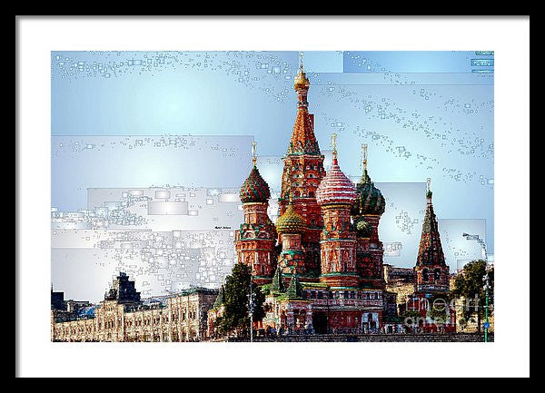 Framed Print - St. Basil's Cathedral In Moscow