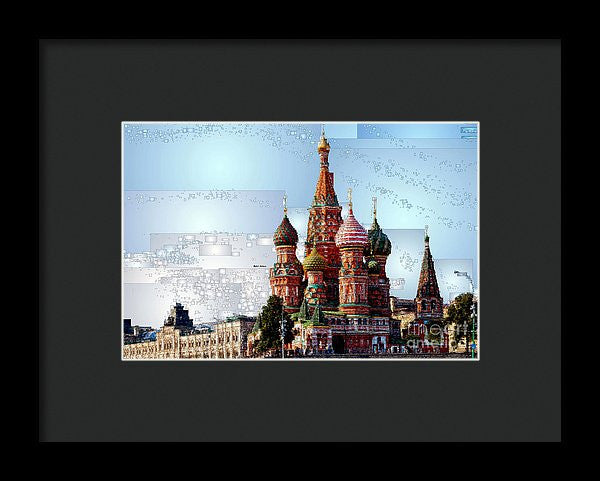 Framed Print - St. Basil's Cathedral In Moscow