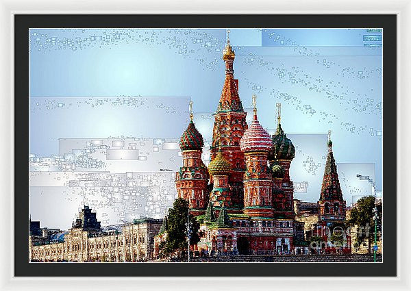 Framed Print - St. Basil's Cathedral In Moscow