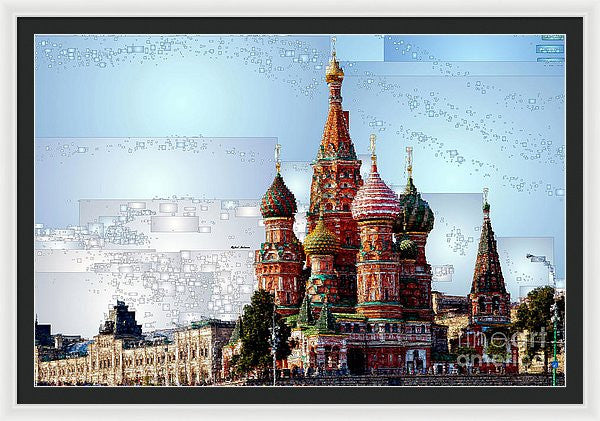 Framed Print - St. Basil's Cathedral In Moscow