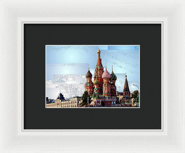 Framed Print - St. Basil's Cathedral In Moscow