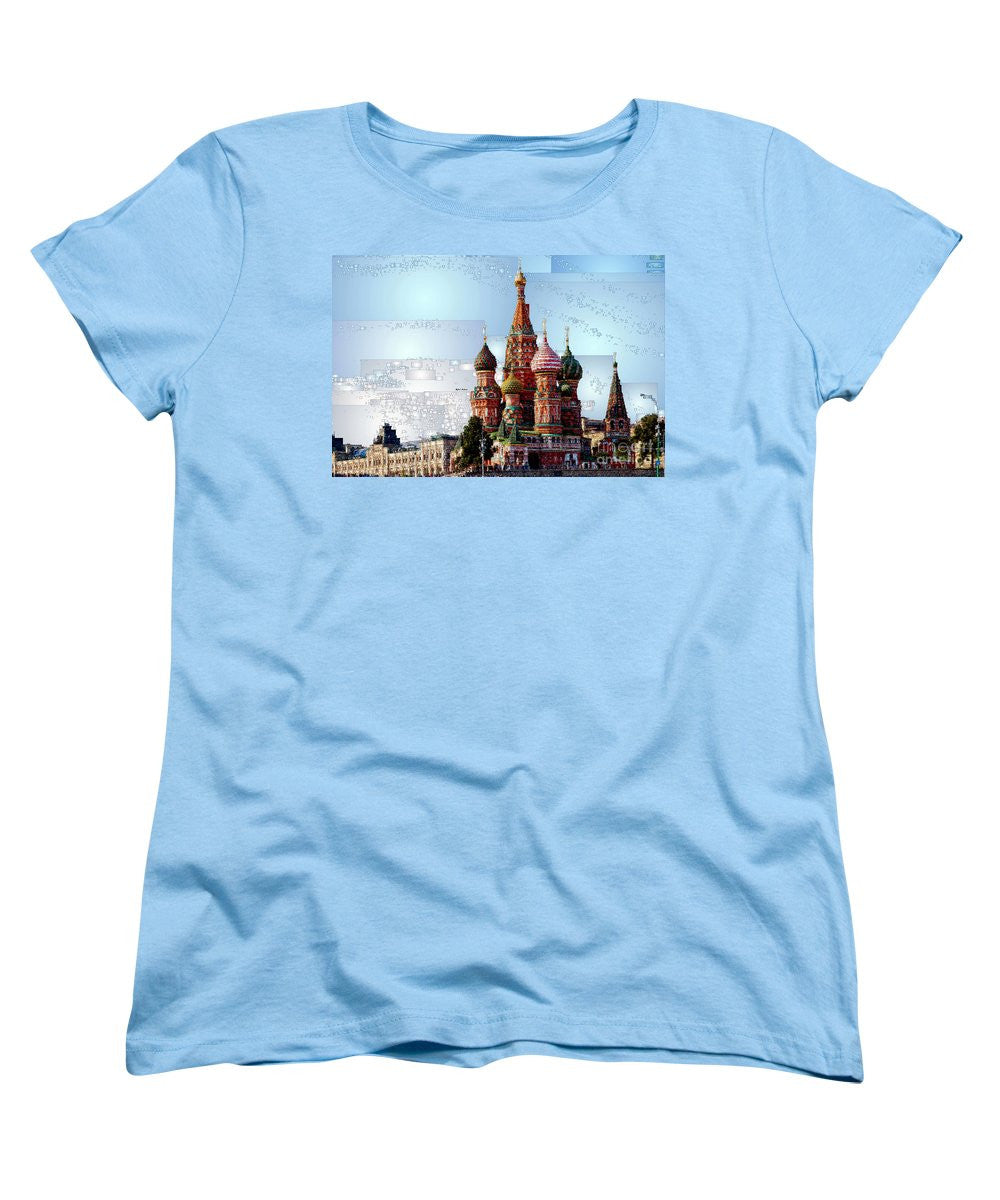 T-shirt pour femme (coupe standard) - Cathédrale Saint-Basile de Moscou