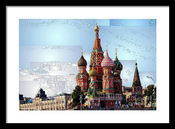 Framed Print - St. Basil's Cathedral In Moscow