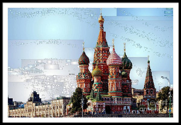 Framed Print - St. Basil's Cathedral In Moscow