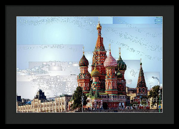 Framed Print - St. Basil's Cathedral In Moscow