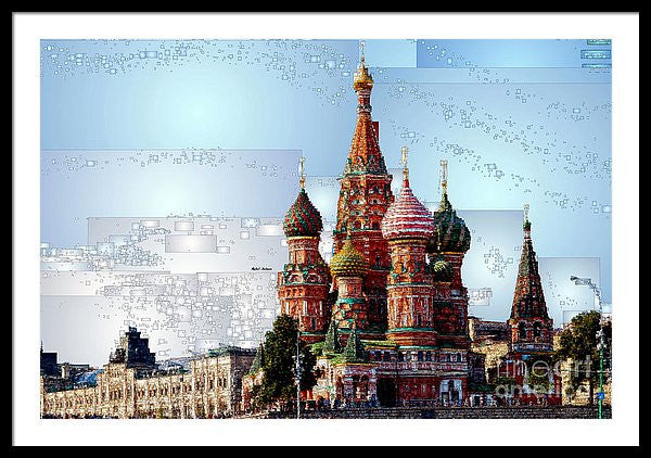 Framed Print - St. Basil's Cathedral In Moscow