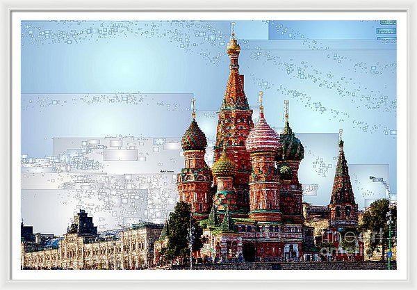 Framed Print - St. Basil's Cathedral In Moscow