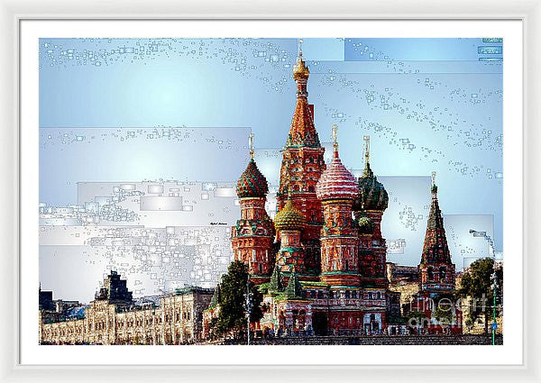 Framed Print - St. Basil's Cathedral In Moscow