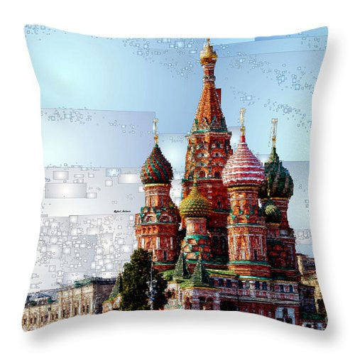 Throw Pillow - St. Basil's Cathedral In Moscow