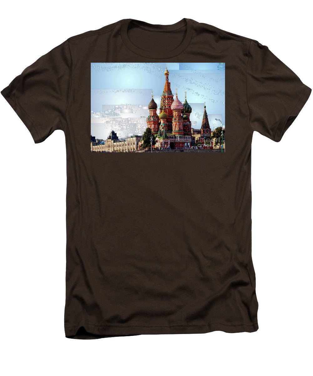 Men's T-Shirt (Slim Fit) - St. Basil's Cathedral In Moscow