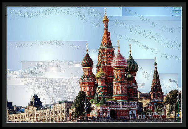 Framed Print - St. Basil's Cathedral In Moscow