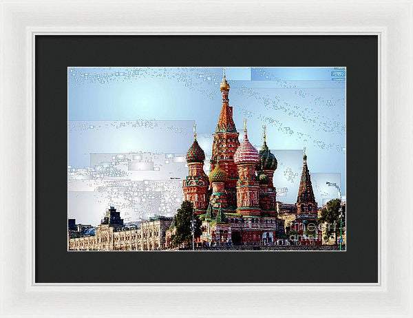 Framed Print - St. Basil's Cathedral In Moscow