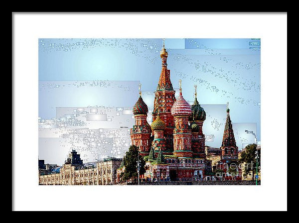 Framed Print - St. Basil's Cathedral In Moscow