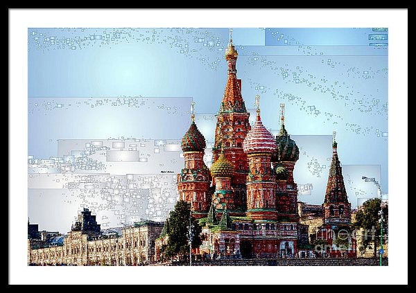 Framed Print - St. Basil's Cathedral In Moscow