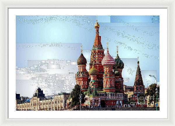 Framed Print - St. Basil's Cathedral In Moscow