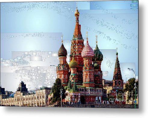 Metal Print - St. Basil's Cathedral In Moscow