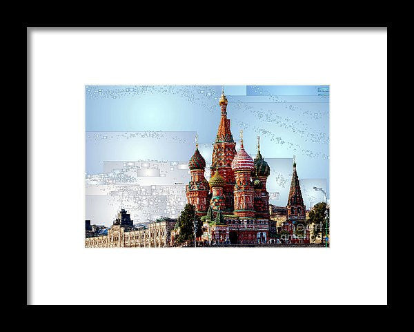 Framed Print - St. Basil's Cathedral In Moscow