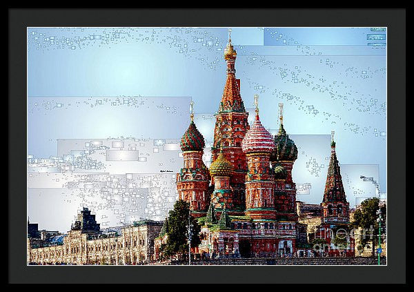 Framed Print - St. Basil's Cathedral In Moscow