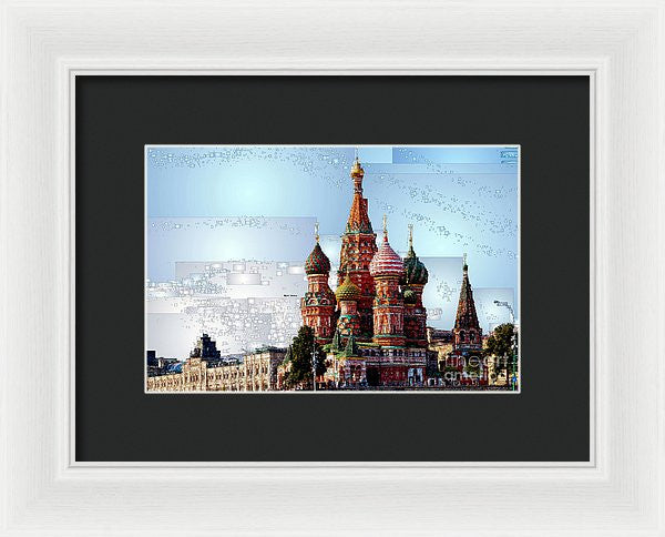 Framed Print - St. Basil's Cathedral In Moscow