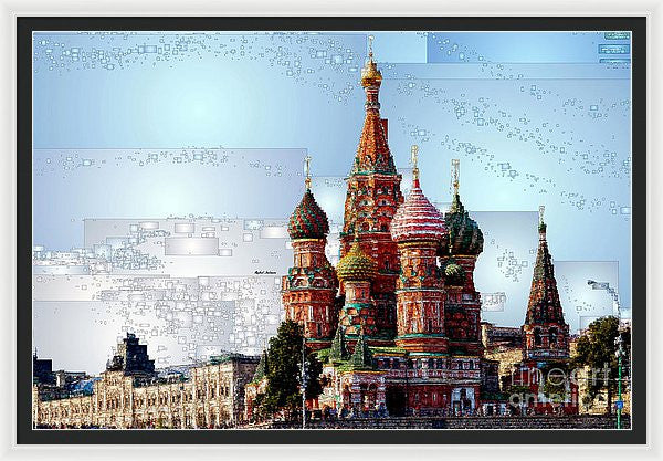 Framed Print - St. Basil's Cathedral In Moscow