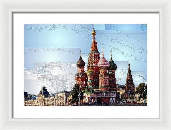 Framed Print - St. Basil's Cathedral In Moscow