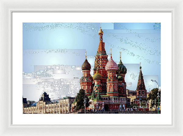 Framed Print - St. Basil's Cathedral In Moscow