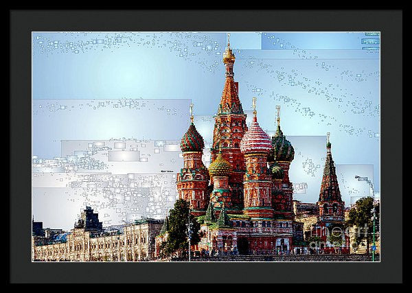 Framed Print - St. Basil's Cathedral In Moscow