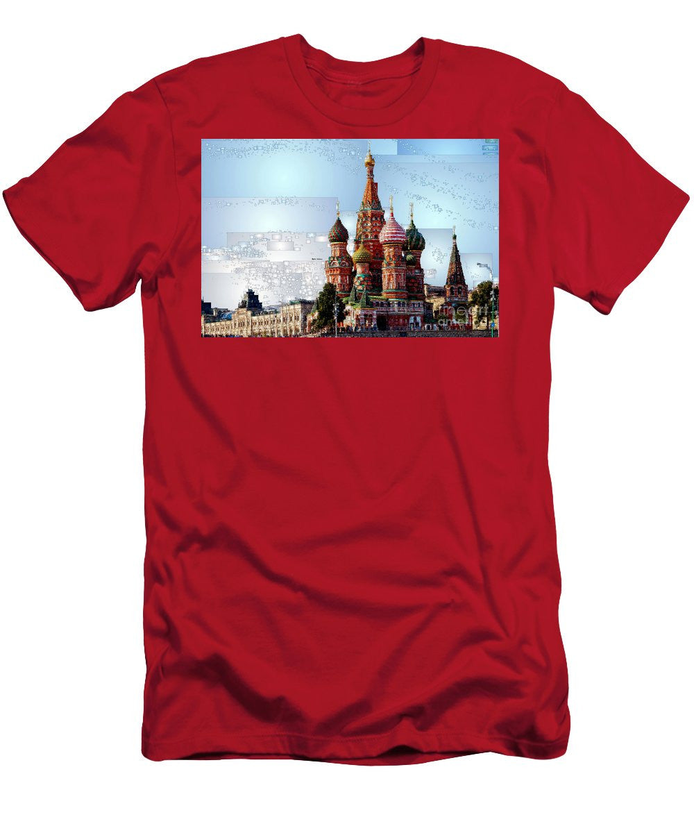 Men's T-Shirt (Slim Fit) - St. Basil's Cathedral In Moscow