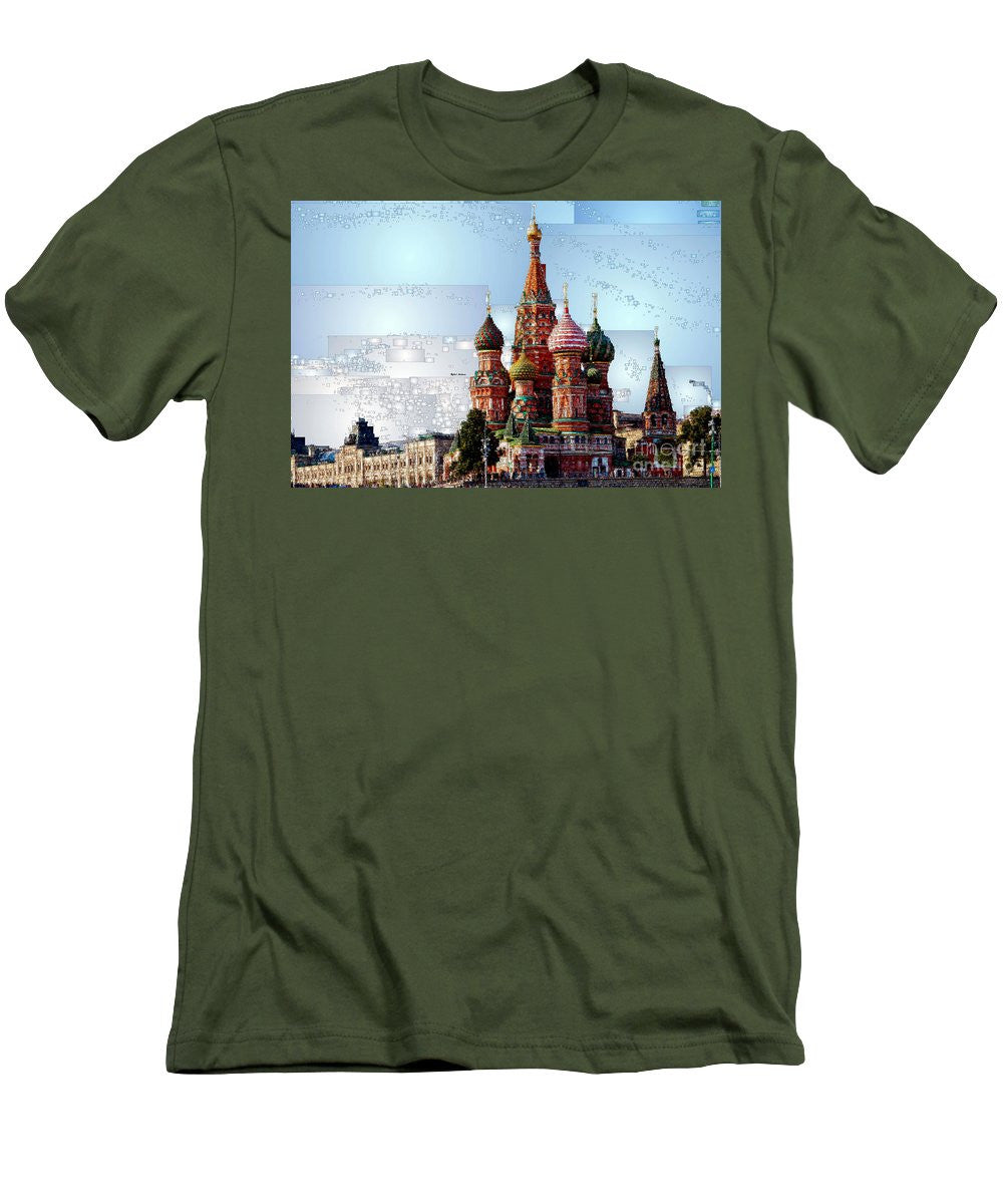 Men's T-Shirt (Slim Fit) - St. Basil's Cathedral In Moscow