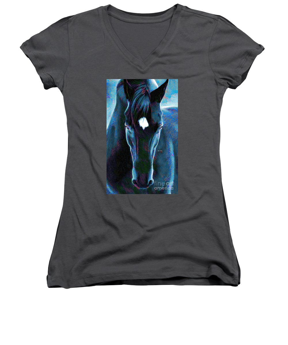 Women's V-Neck T-Shirt (Junior Cut) - Stallion