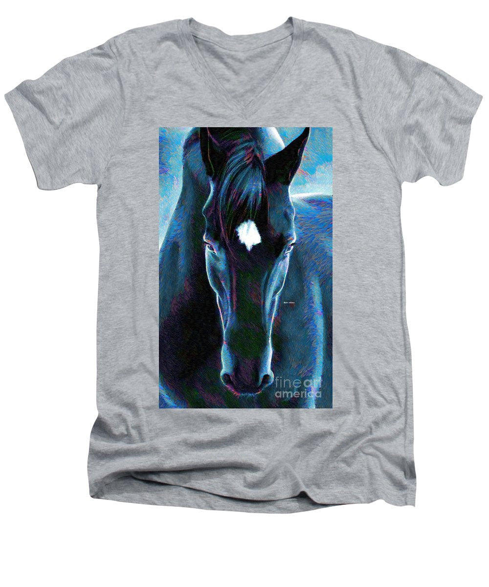 Men's V-Neck T-Shirt - Stallion