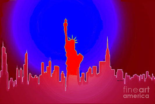 Art Print - Statue Of Liberty Enlightening The World