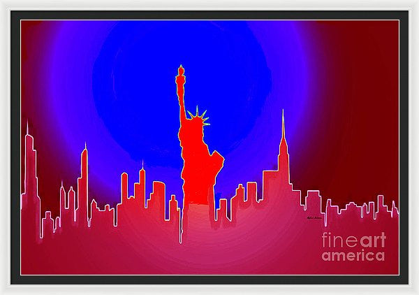 Framed Print - Statue Of Liberty Enlightening The World