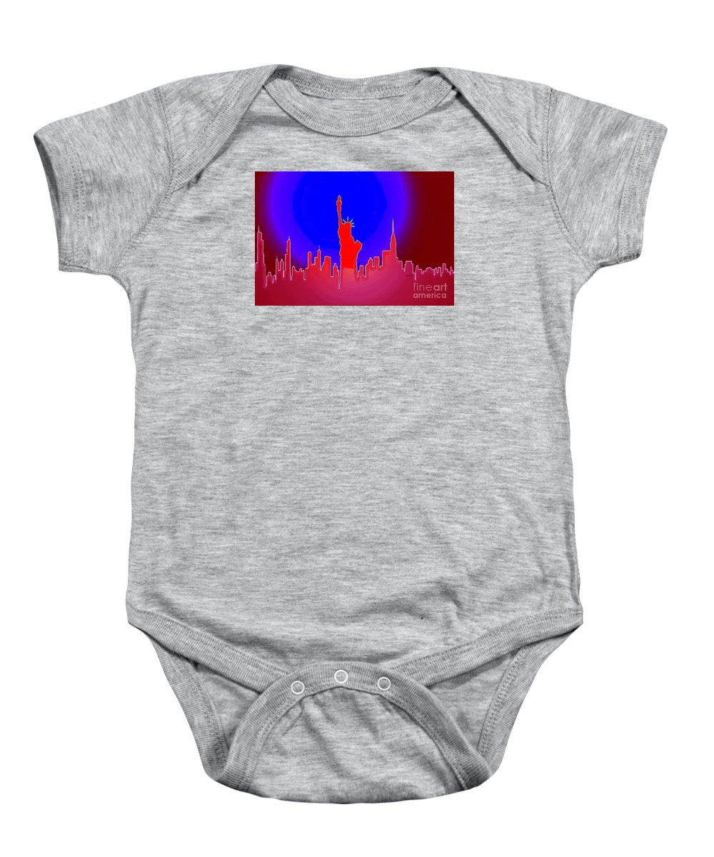 Baby Onesie - Statue Of Liberty Enlightening The World