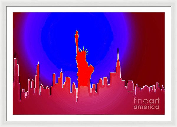 Framed Print - Statue Of Liberty Enlightening The World