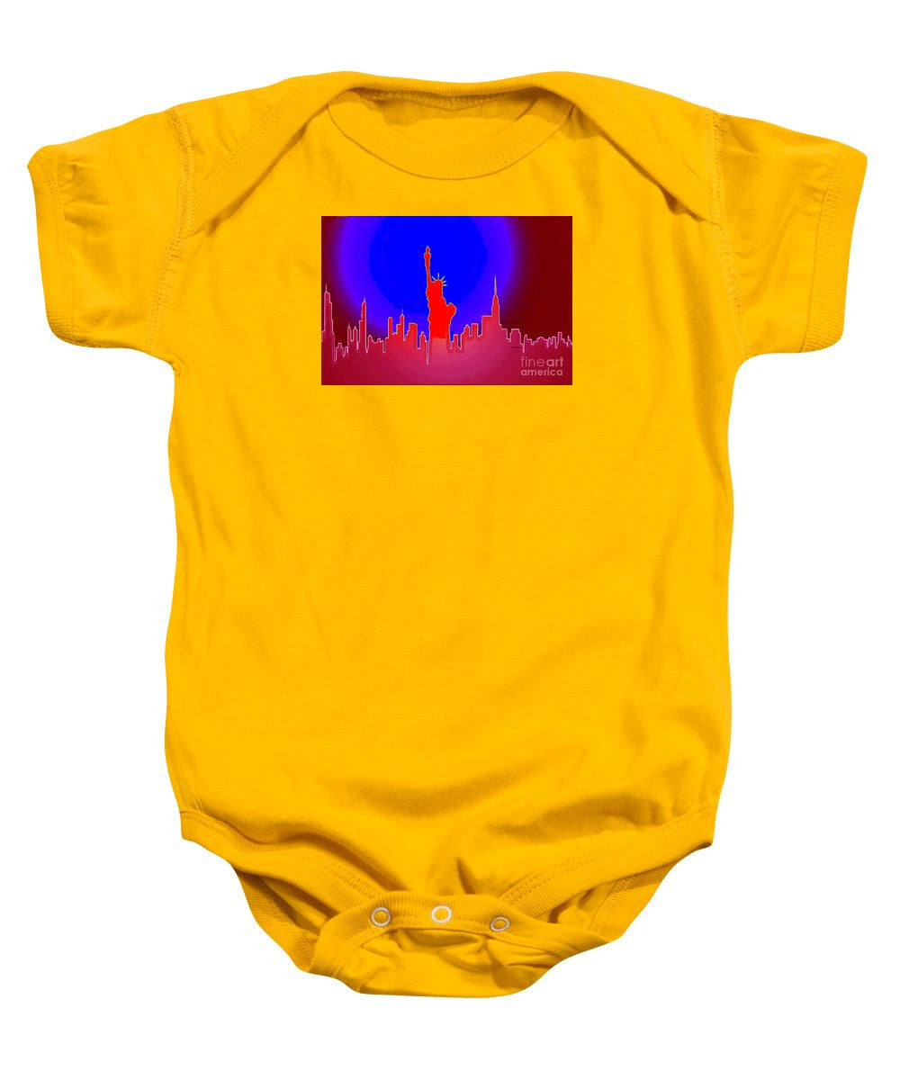 Baby Onesie - Statue Of Liberty Enlightening The World