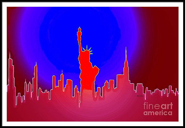 Framed Print - Statue Of Liberty Enlightening The World