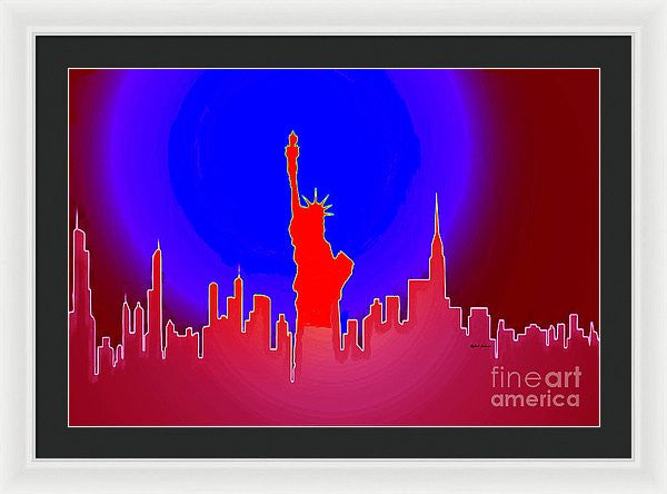 Framed Print - Statue Of Liberty Enlightening The World