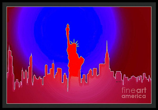 Framed Print - Statue Of Liberty Enlightening The World