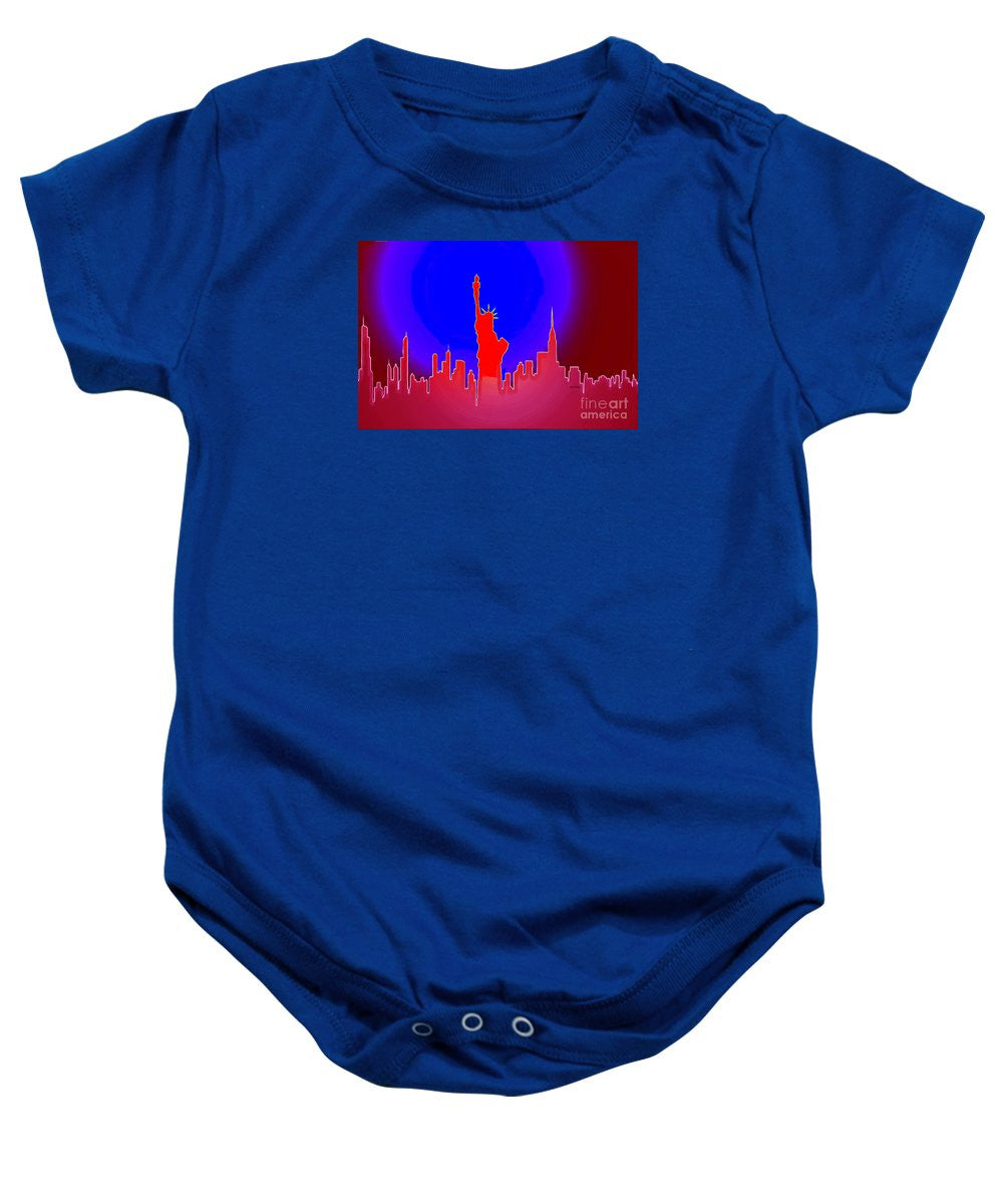 Baby Onesie - Statue Of Liberty Enlightening The World