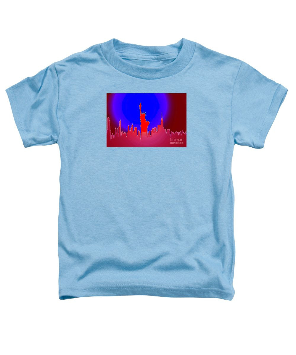 T-shirt pour tout-petits - La Statue de la Liberté éclaire le monde