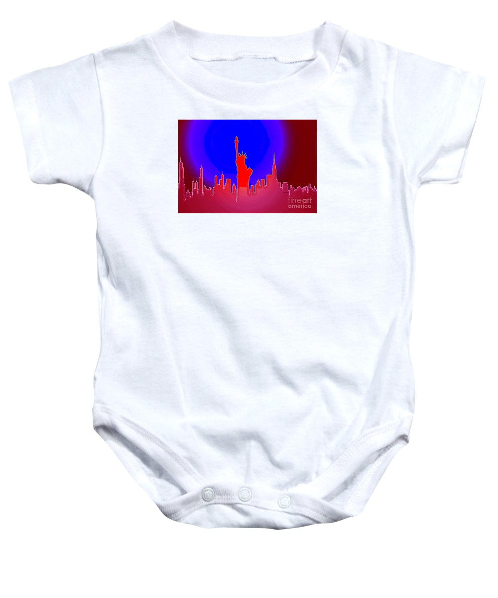 Baby Onesie - Statue Of Liberty Enlightening The World